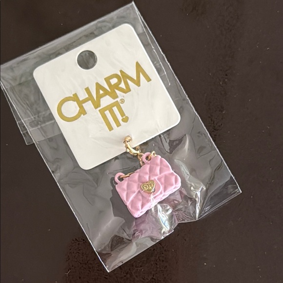 Pink Quilted Purse Charm - Picture 5 of 7